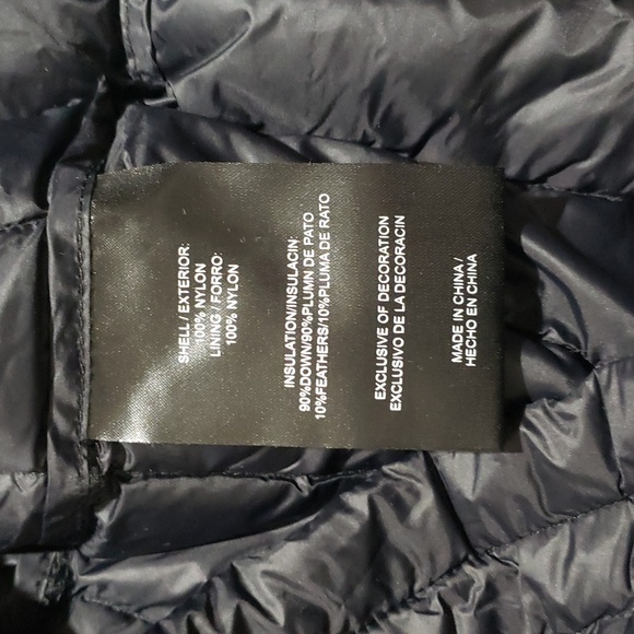 SLOW DOWN Women Hooded Lightweight Down Puffer Jacket, Sz S, Black - Picture 4 of 9